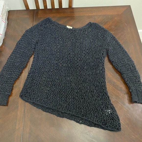 Helmut Lang black asymmetric woven tunic - Picture 4 of 5